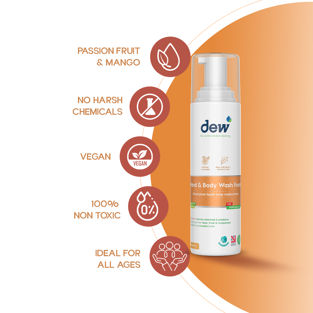 Hand & Body Wash Foam Passion fruit & Mango Fragrance